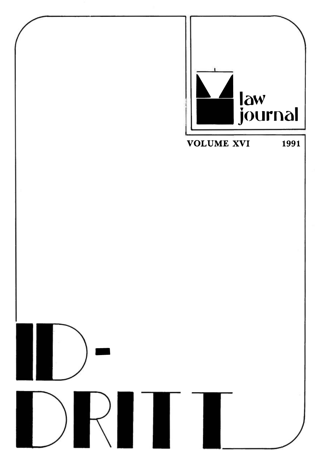 Id-Dritt Law Journal