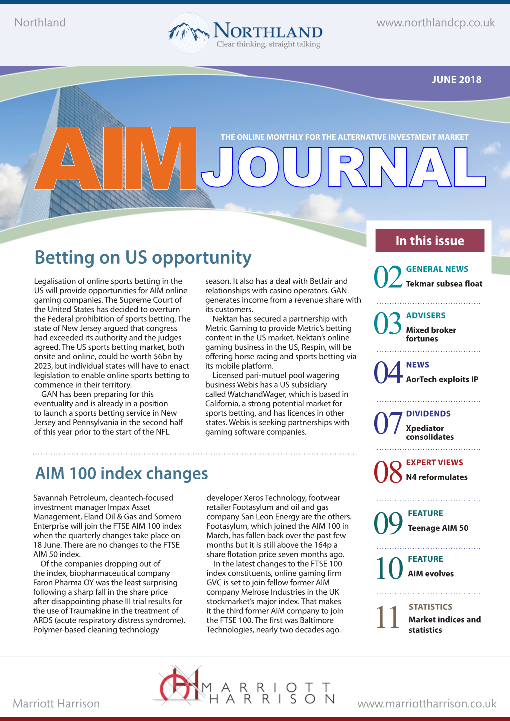 AIM Journal Nomad Service to AIM-Quoted for Growth Companies