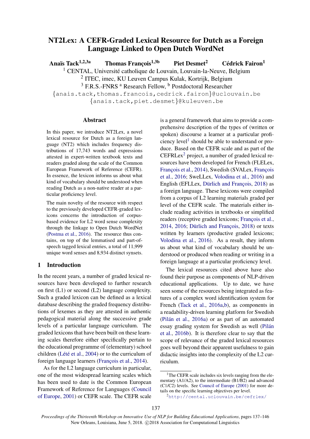 Nt2lex: a CEFR-Graded Lexical Resource for Dutch As a Foreign Language Linked to Open Dutch Wordnet