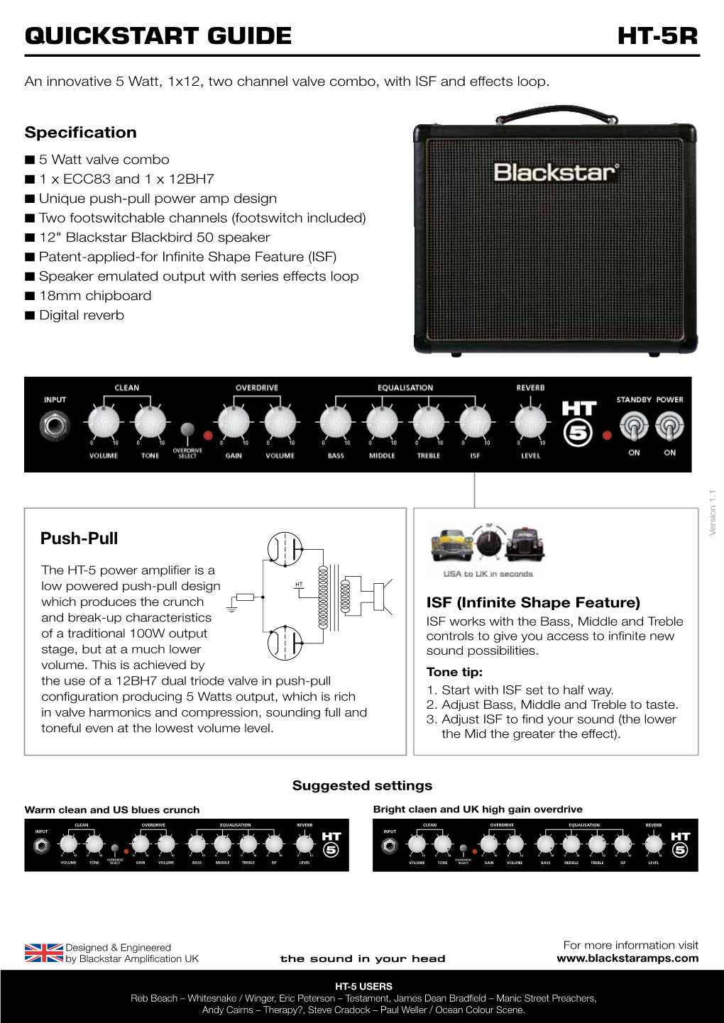 Quickstart Guide Ht-5R