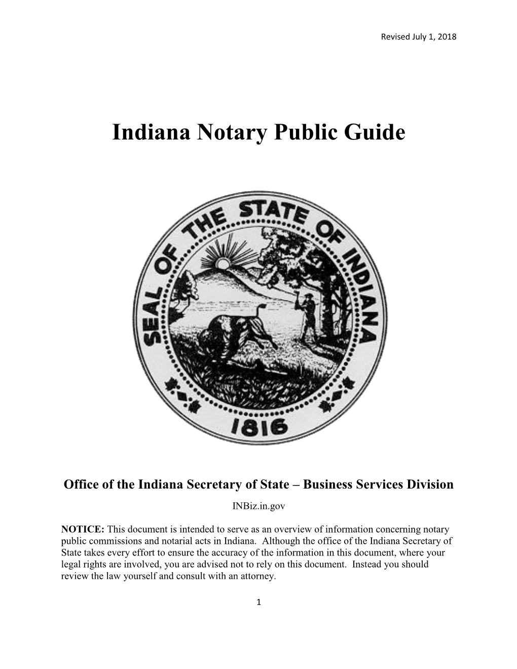 Indiana Notary Public Guide