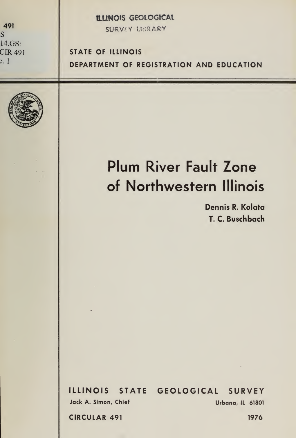Plum River Fault Zone of Northwestern Illinois