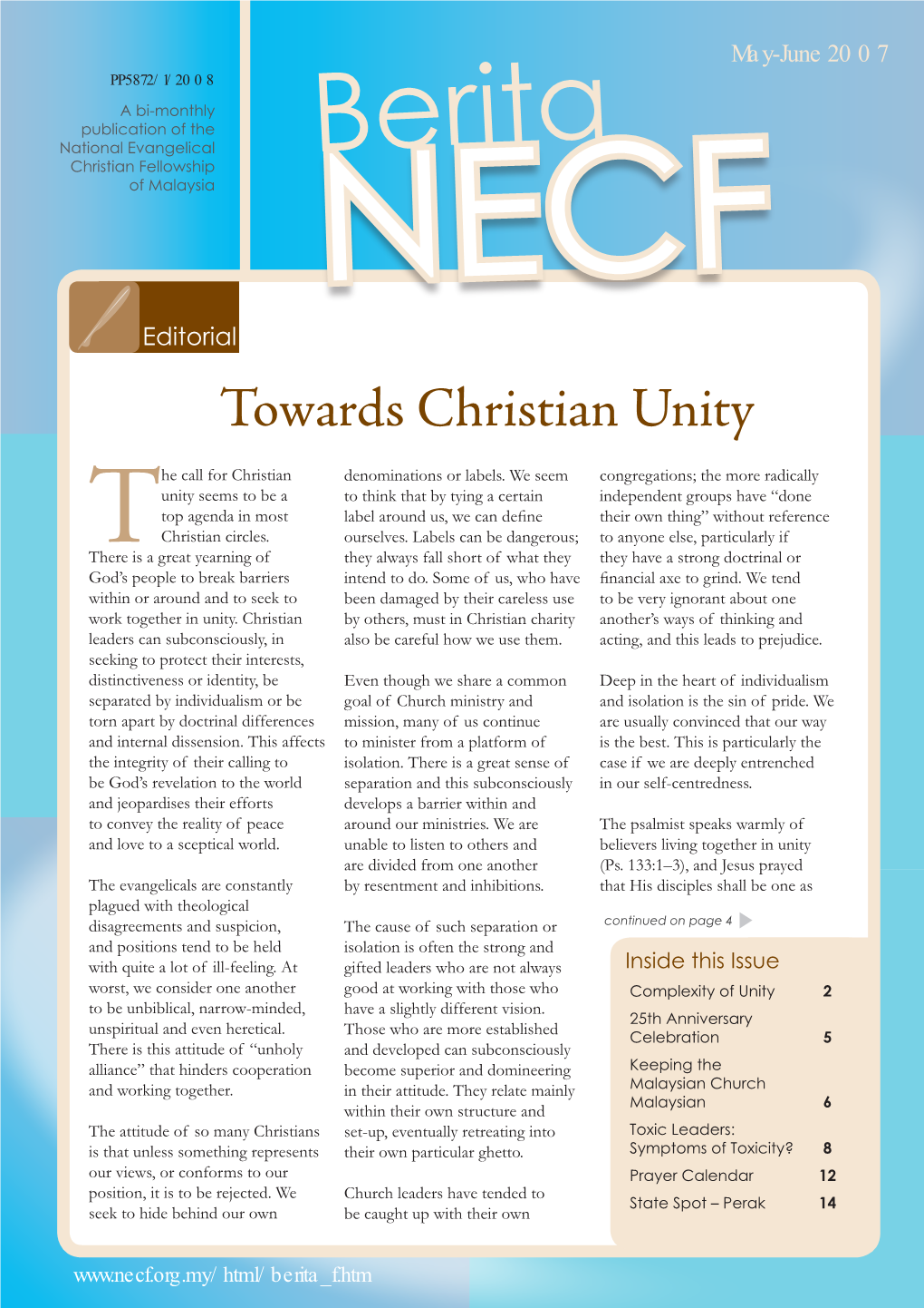 Towards Christian Unity