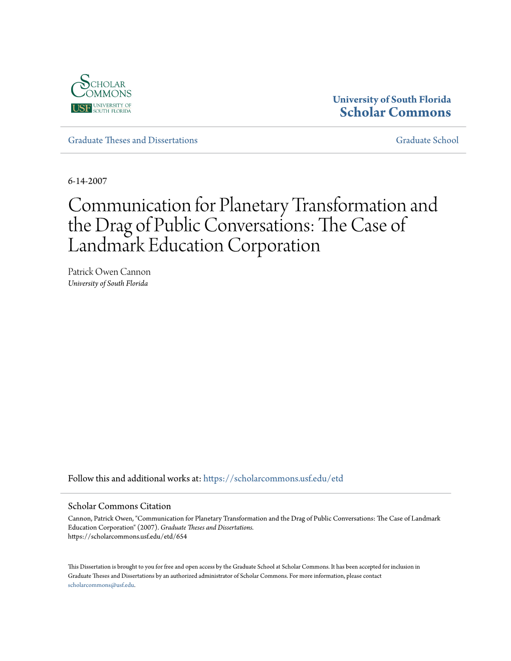 The Case of Landmark Education Corporation