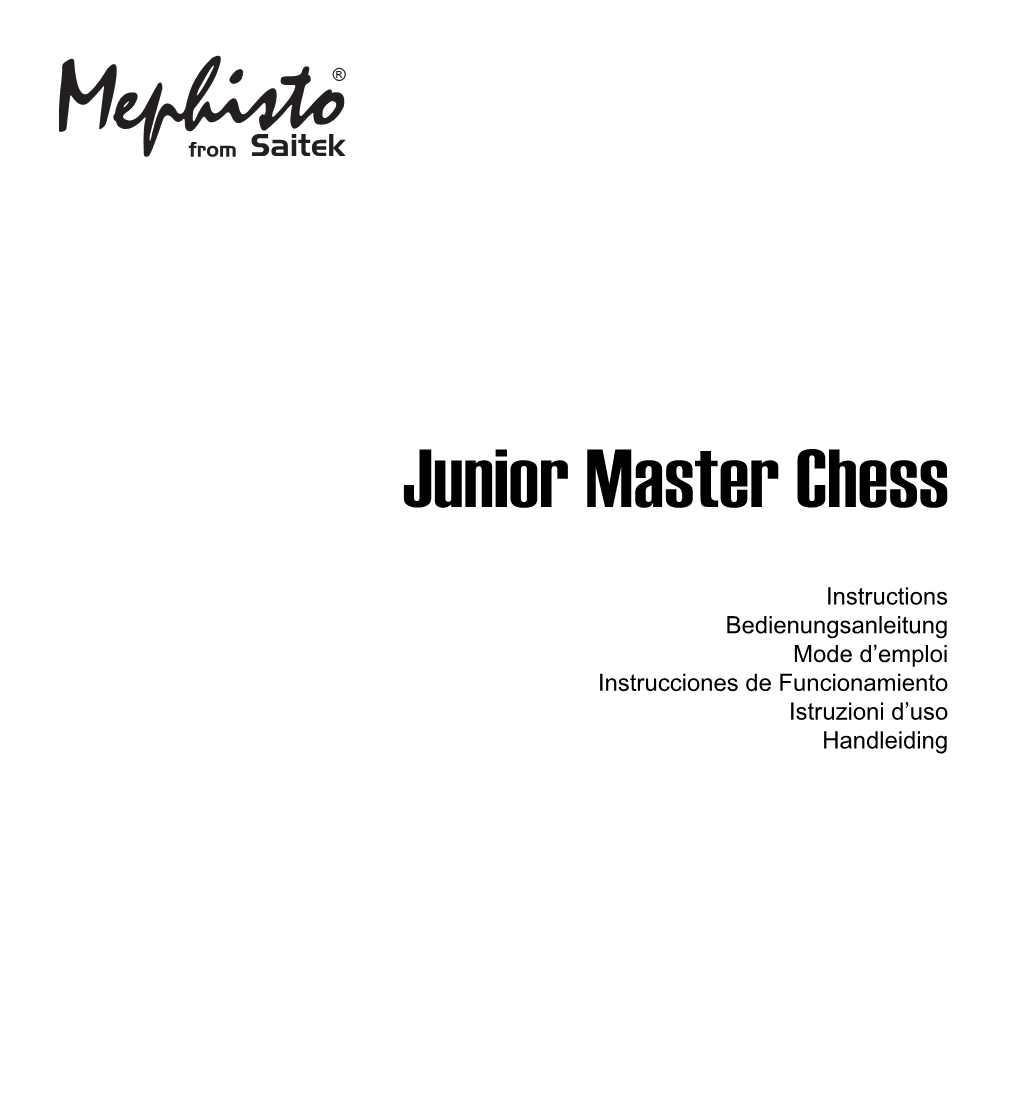 Mephisto from Saitek Junior Master Chess Computer CT01