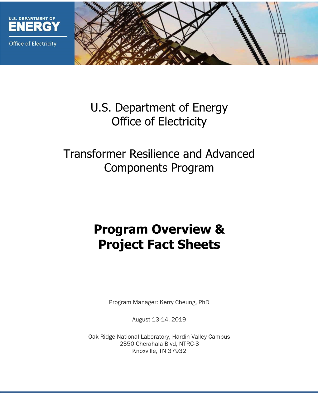 Program Overview & Project Fact Sheets