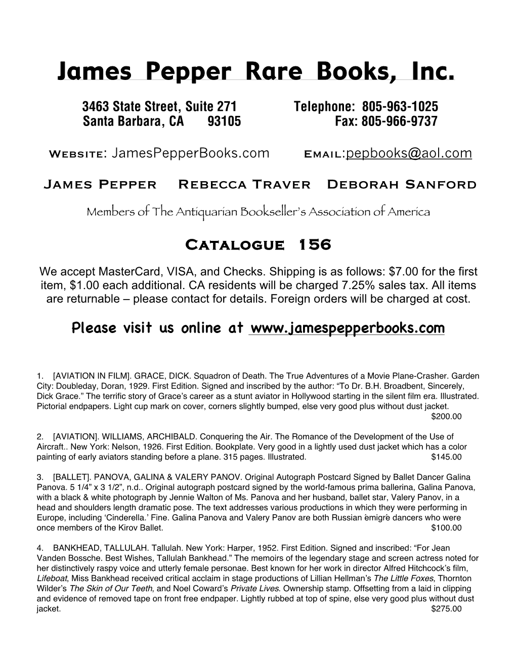 James Pepper Rare Books, Inc