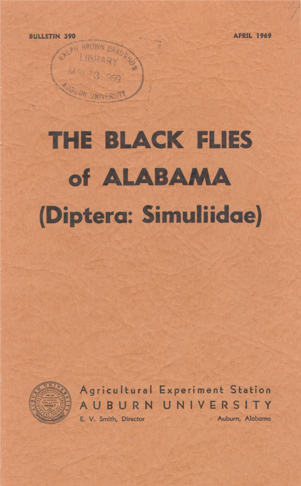 THE BLACK FLIES of ALABAMA (Diptera: Simuliidae)