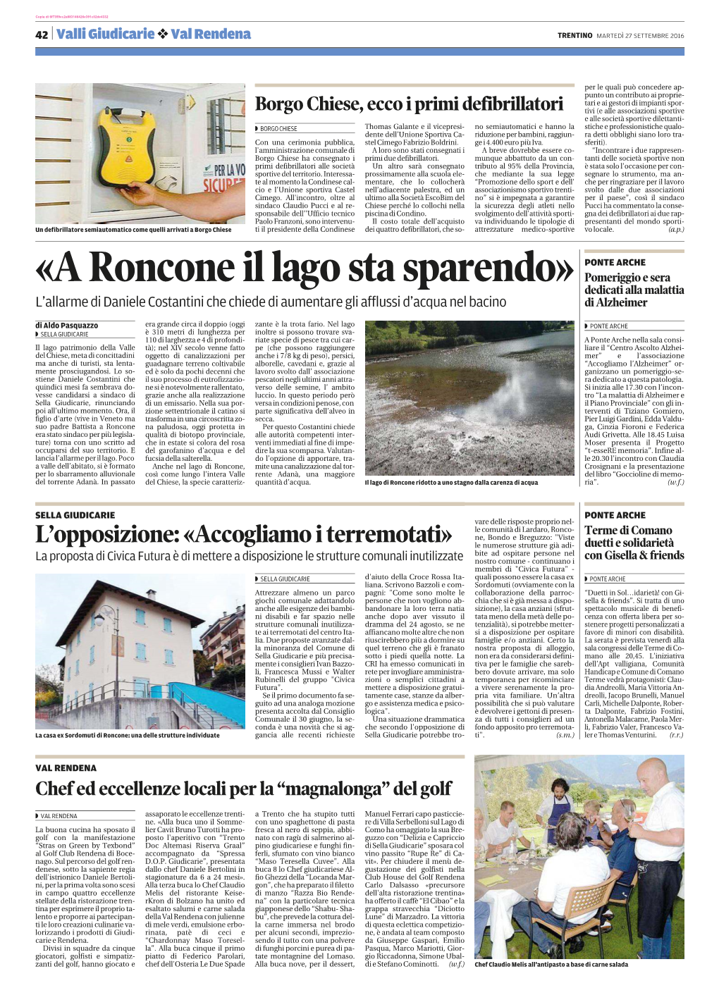 «A Roncone Il Lago Sta Sparendo»