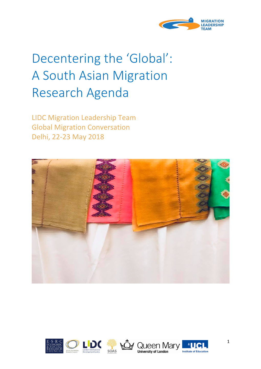 Decentering the 'Global': a South Asian Migration Research Agenda