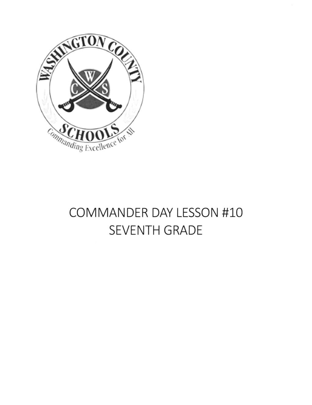 SEVENTH GRADE Grade 7 Reading Commander Day L0 Student Lesson