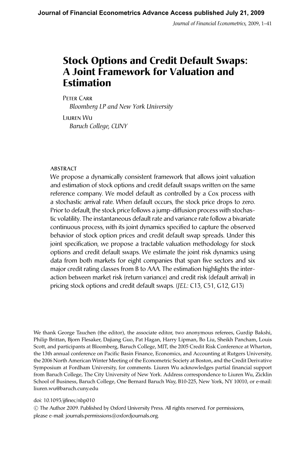 Stock Options and Credit Default Swaps: a Joint Framework for Valuation and Estimation