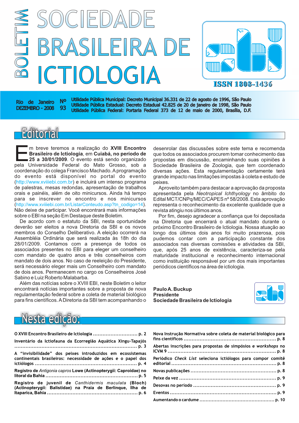 Boletim Ictiologia Issnissn 1808-1436 1808-1436