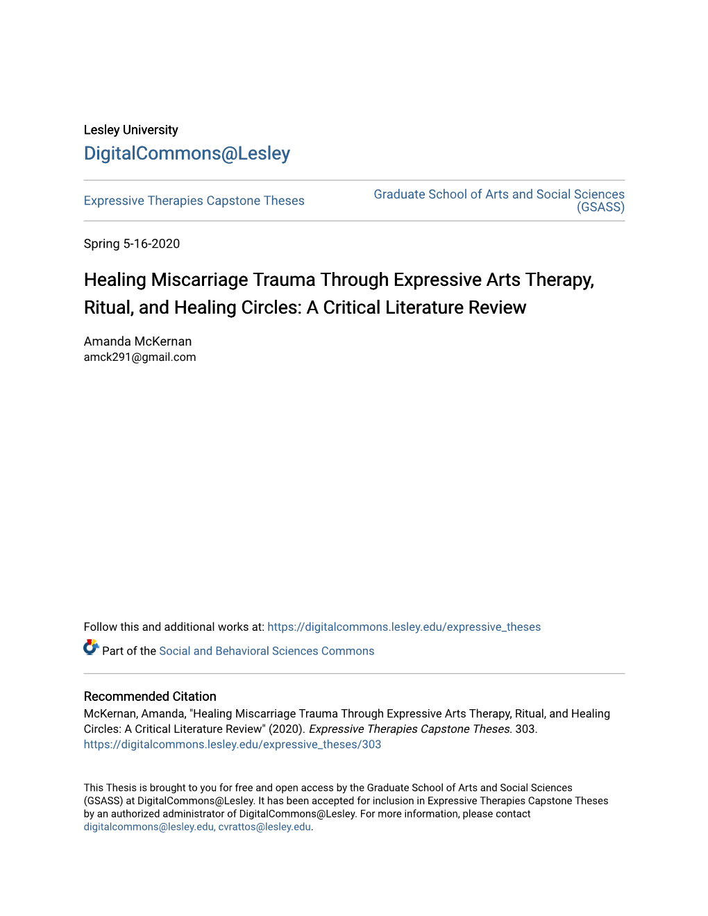 Healing Miscarriage Trauma Through Expressive Arts Therapy, Ritual, and Healing Circles: a Critical Literature Review