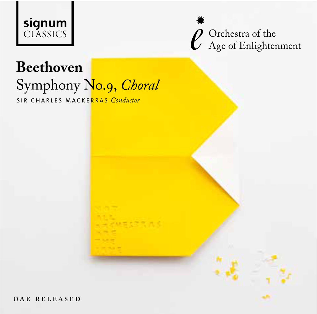 Beethoven Symphony No.9, Choral SIR CHARLES MAC KERRAS Conductor