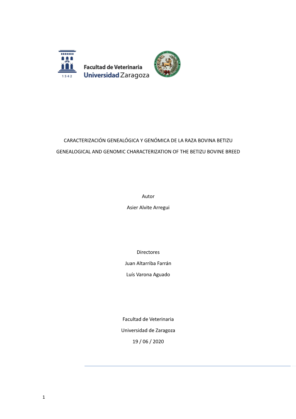 Caracterización Genealógica Y Genómica De La Raza Bovina Betizu