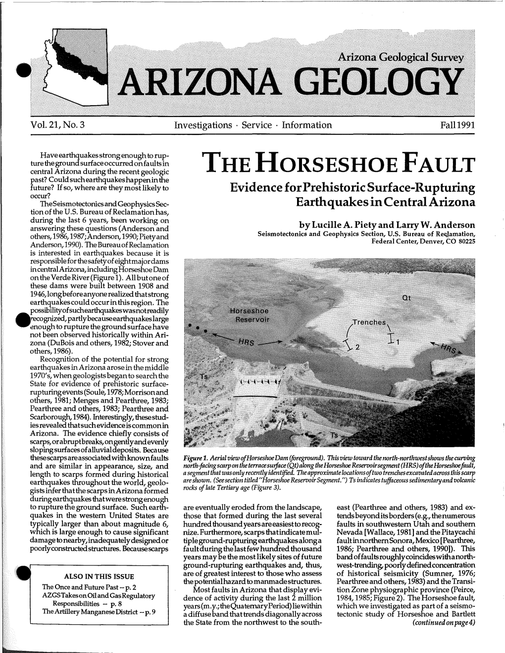 Arizona Geology 'I I