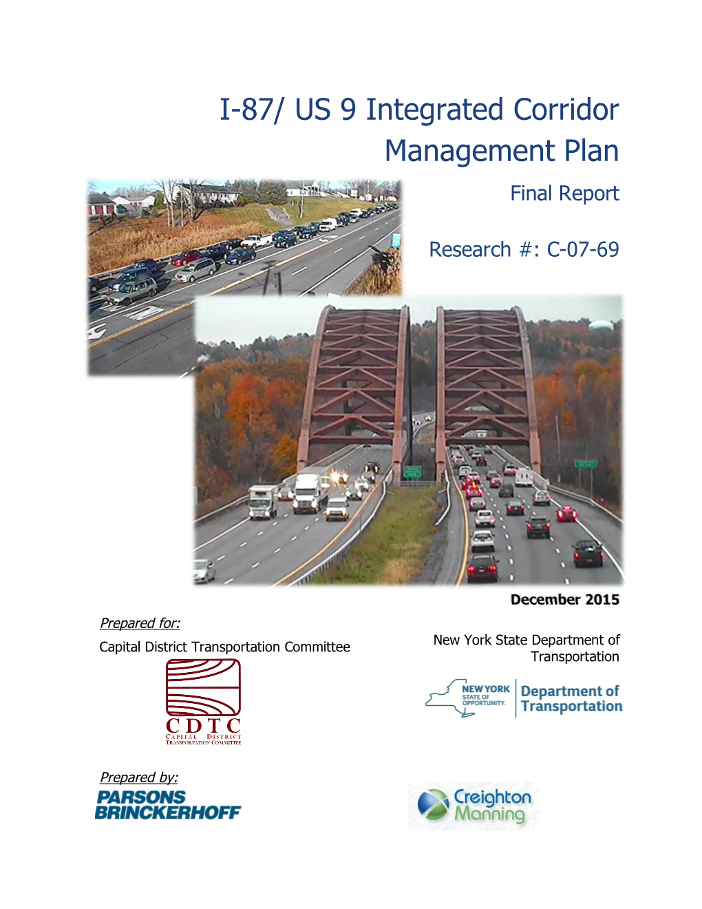 I-87/ US 9 Integrated Corridor Management Plan Final Report