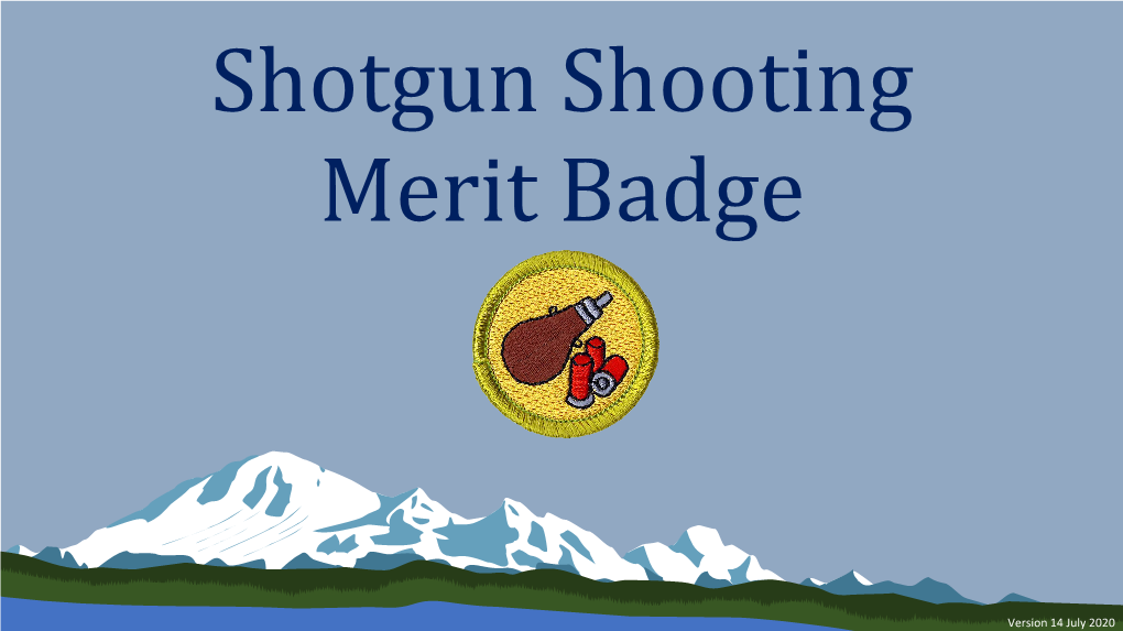 Shotgun Shooting Merit Badge