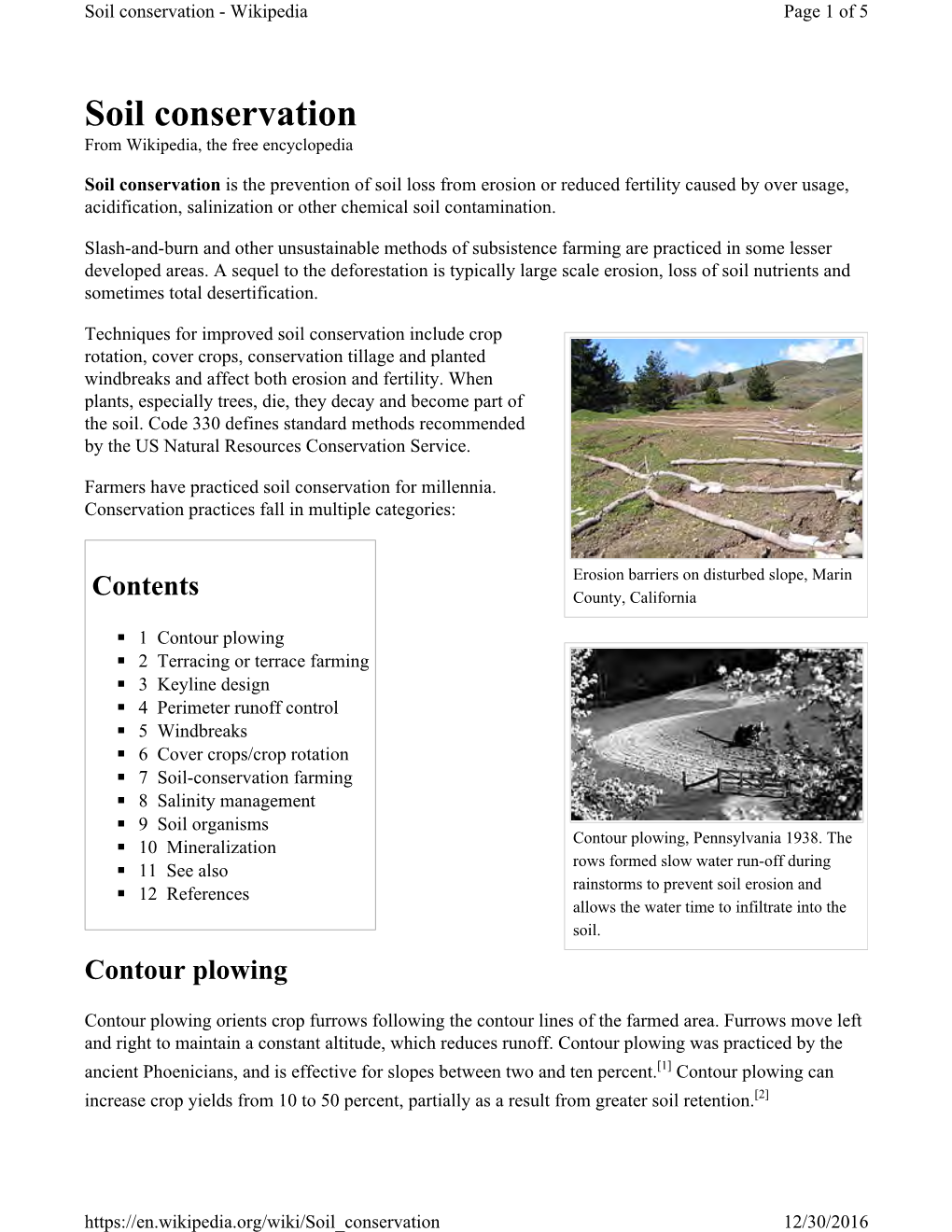 Soil Conservation - Wikipedia Page 1 of 5