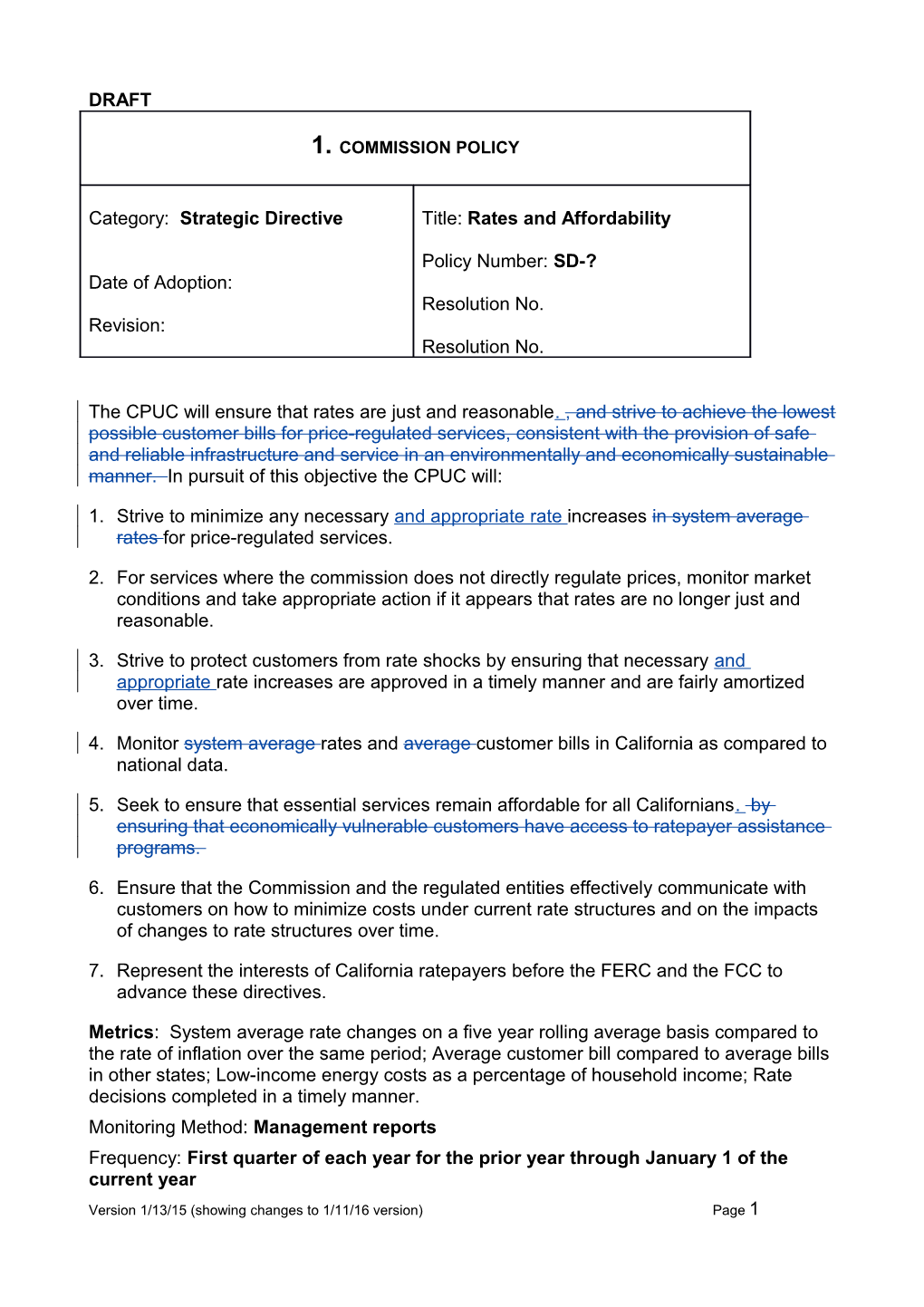 Strategic Ground Rules