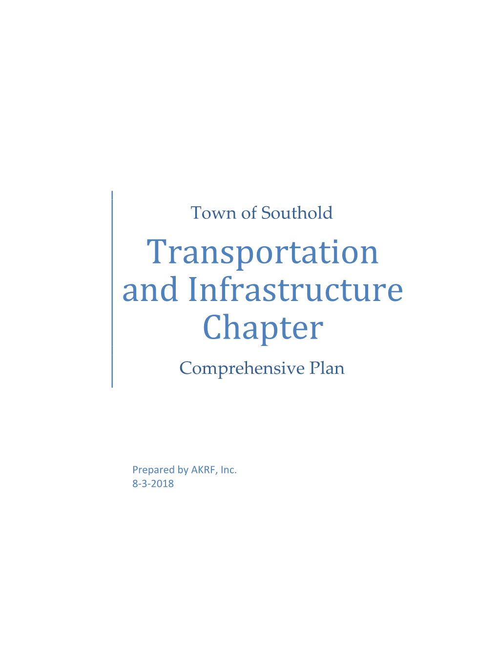 Transportation and Infrastructure Chapter Comprehensive Plan