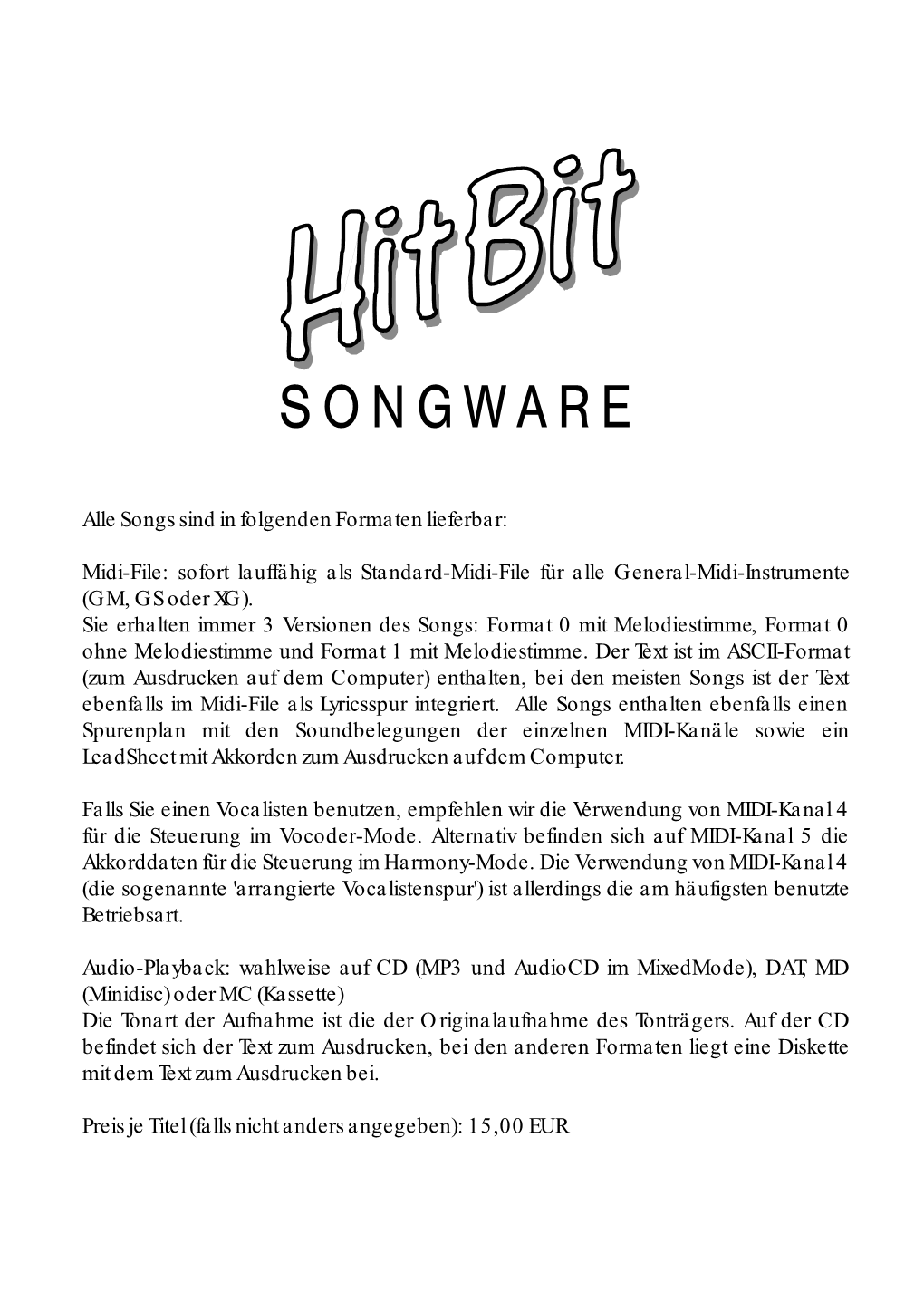 Hitbit Gesamtkatalog 01/2004