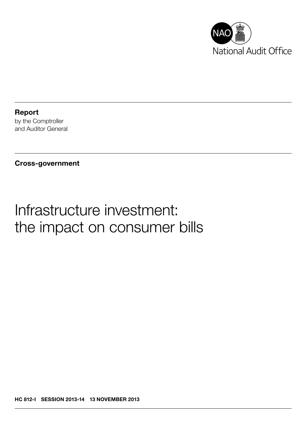 Infrastructure Investment: the Impact on Consumer Bills