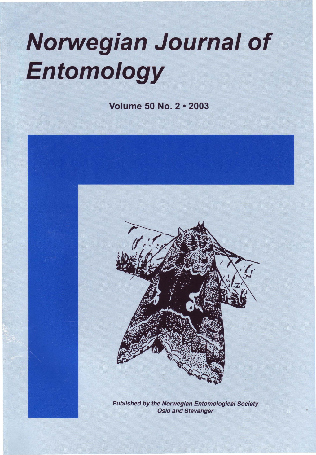 Norwegian Journal of Entomology