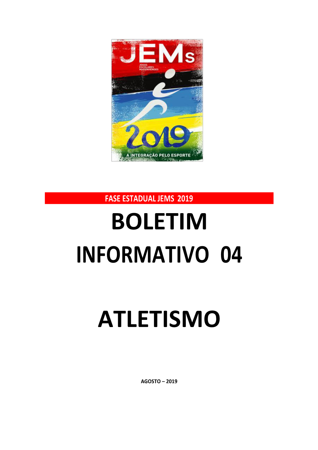 Boletim Informativo 04 Atletismo
