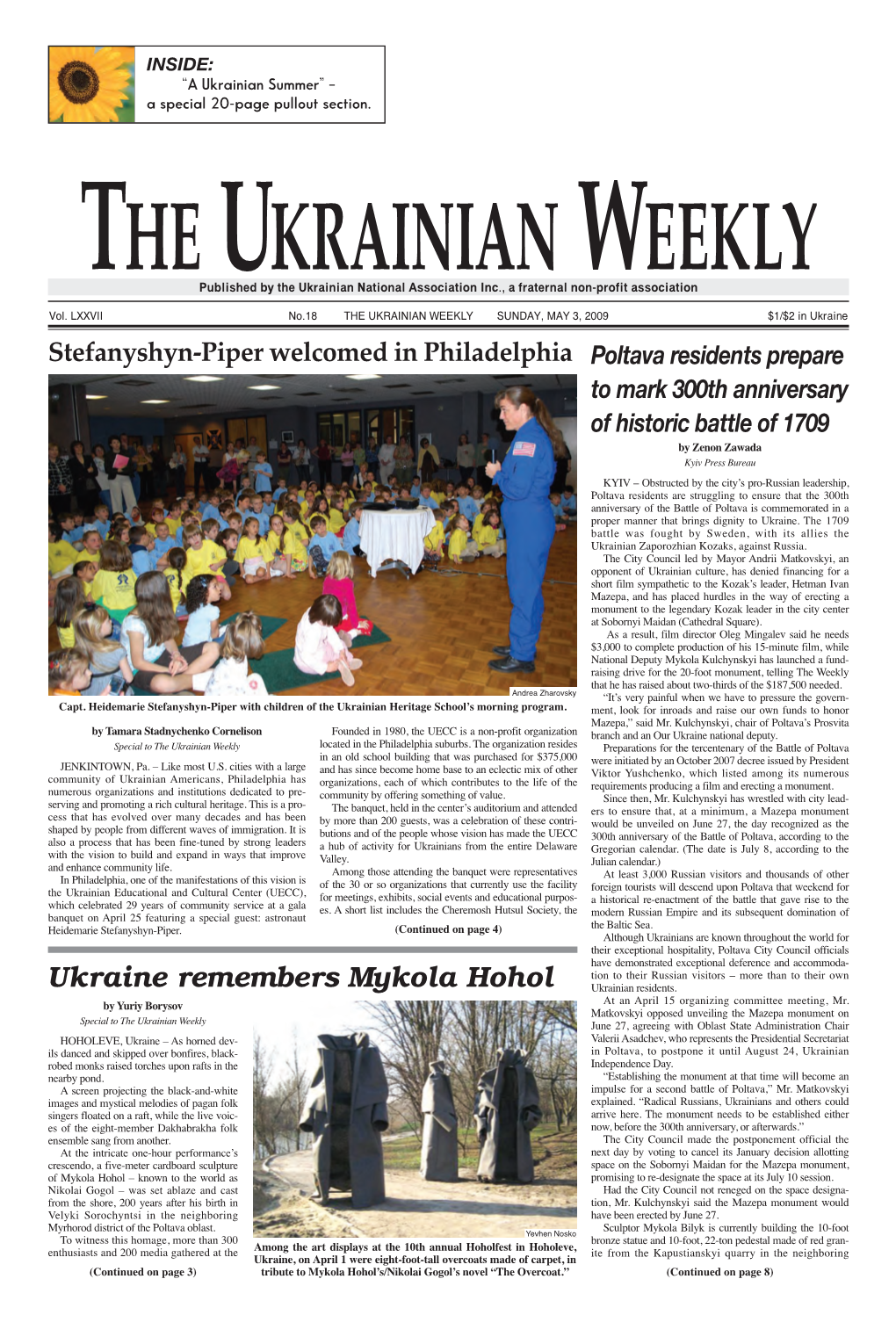 The Ukrainian Weekly 2009, No.18