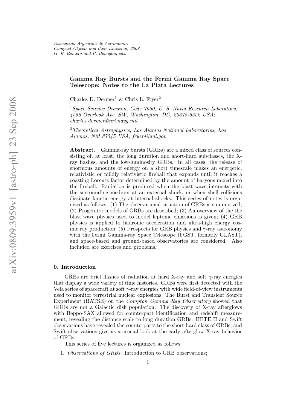 Gamma Ray Bursts and the Fermi Gamma Ray Space Telescope