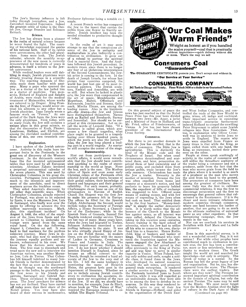 Volume 12, Issue 2 (The Sentinel, 1911