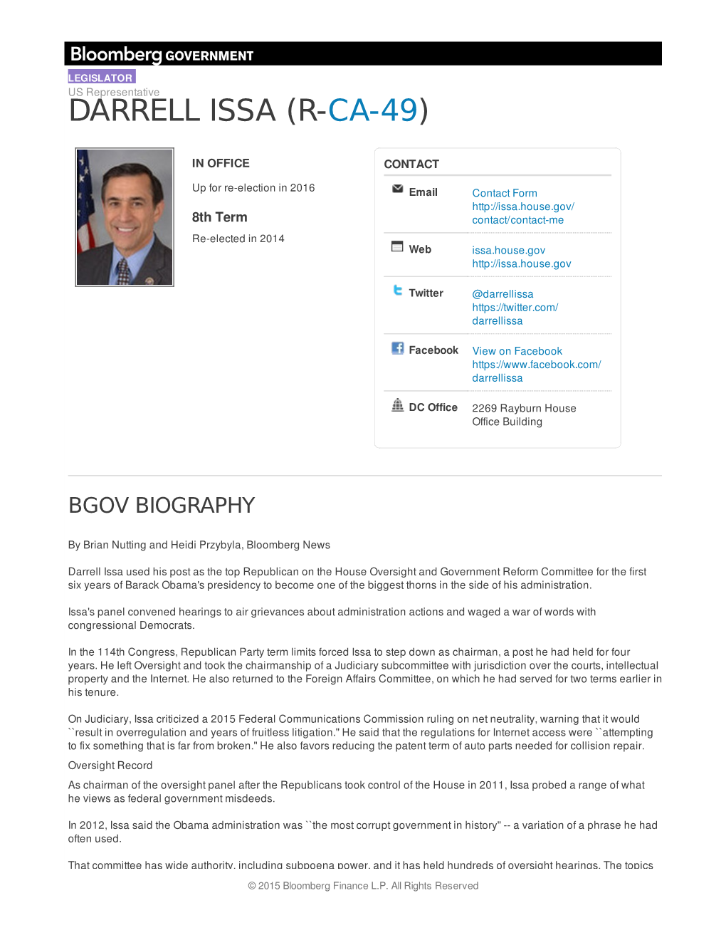 Darrell Issa (R-Ca-49)