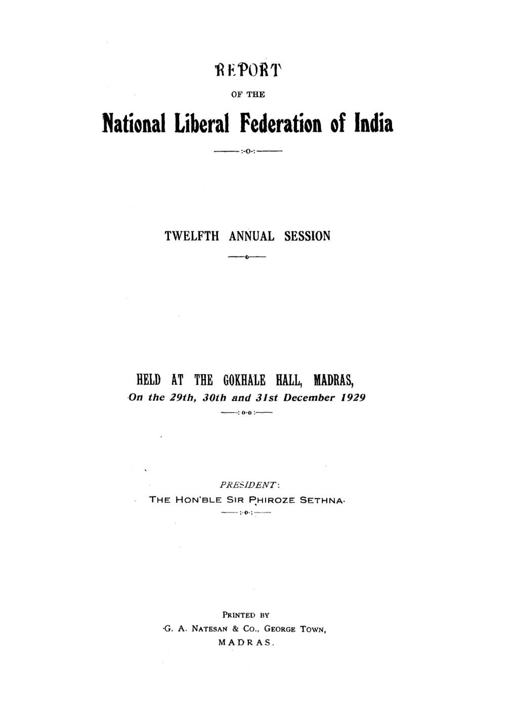 Fiational Liberal Federation of India