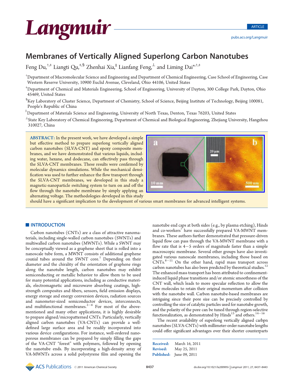 Membranes of Vertically Aligned Superlong Carbon Nanotubes