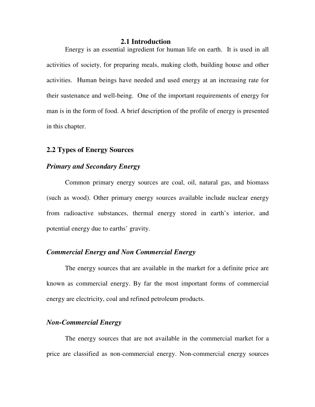 Nces, Thermal Energy Stored in Earth’S Interior, and Potential Energy Due to Earths’ Gravity