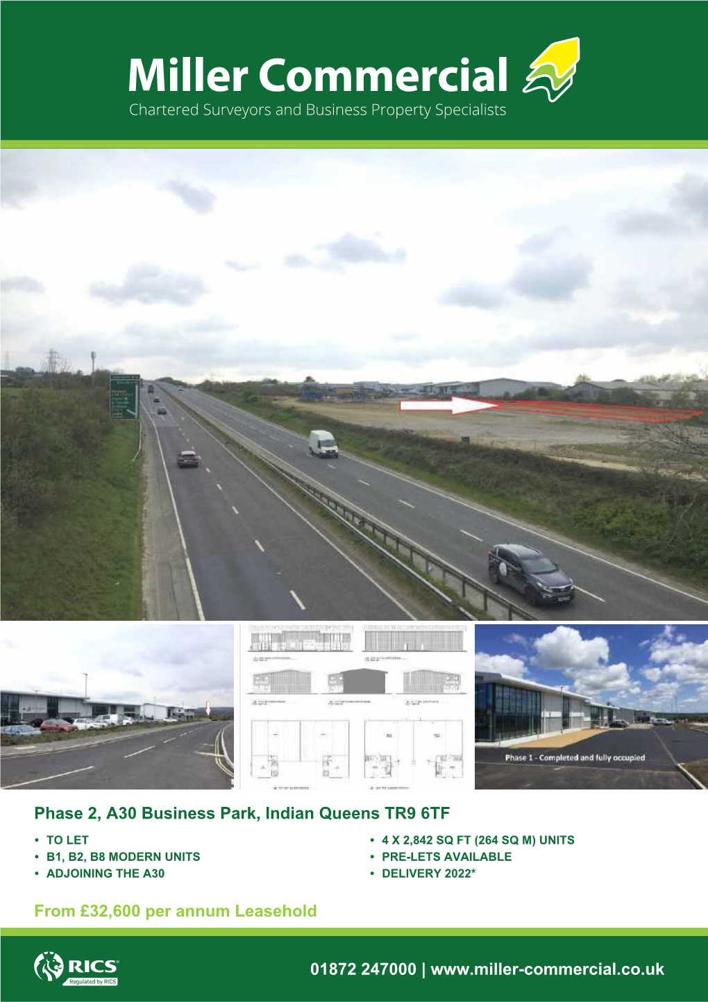 Phase 2, A30 Business Park, Indian Queens TR9 6TF from £32,600 Per