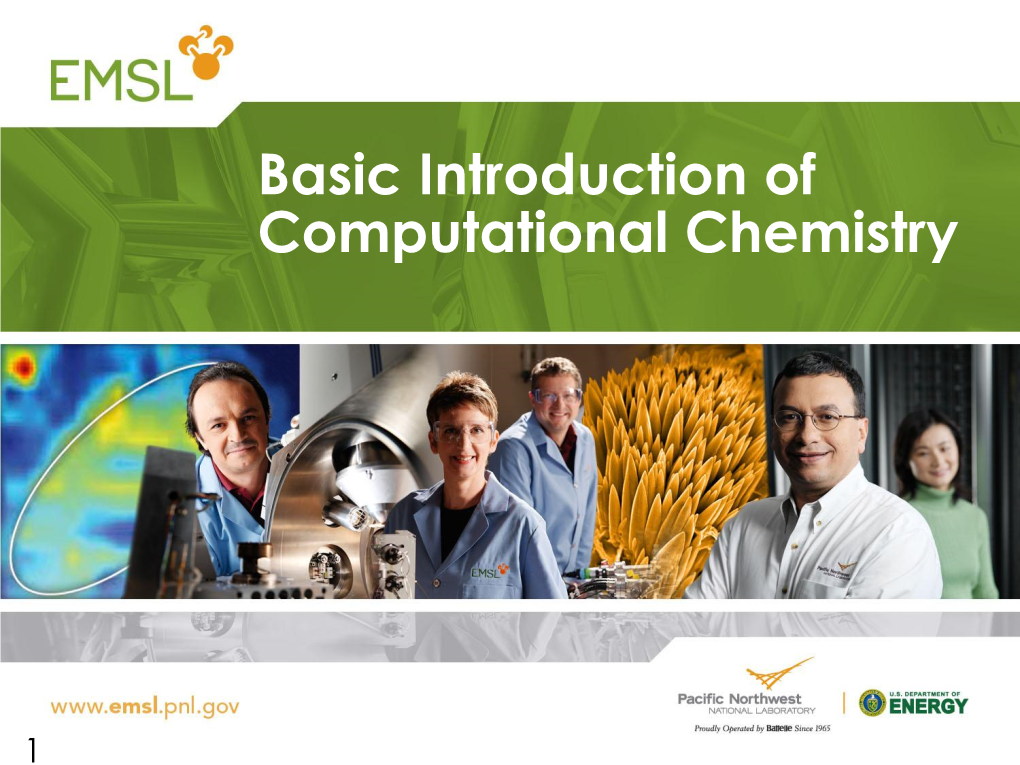 Basic Introduction of Computational Chemistry