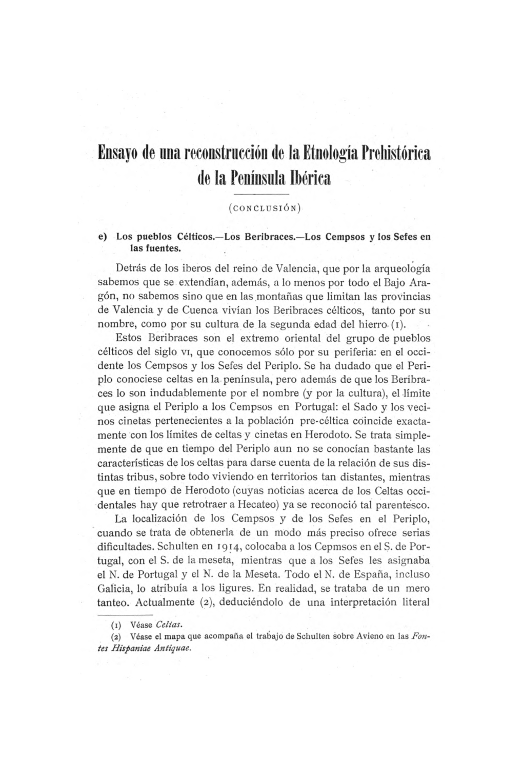 Pdf Ensayo De Una Reconstrucción De La Etnología Prehistórica De La