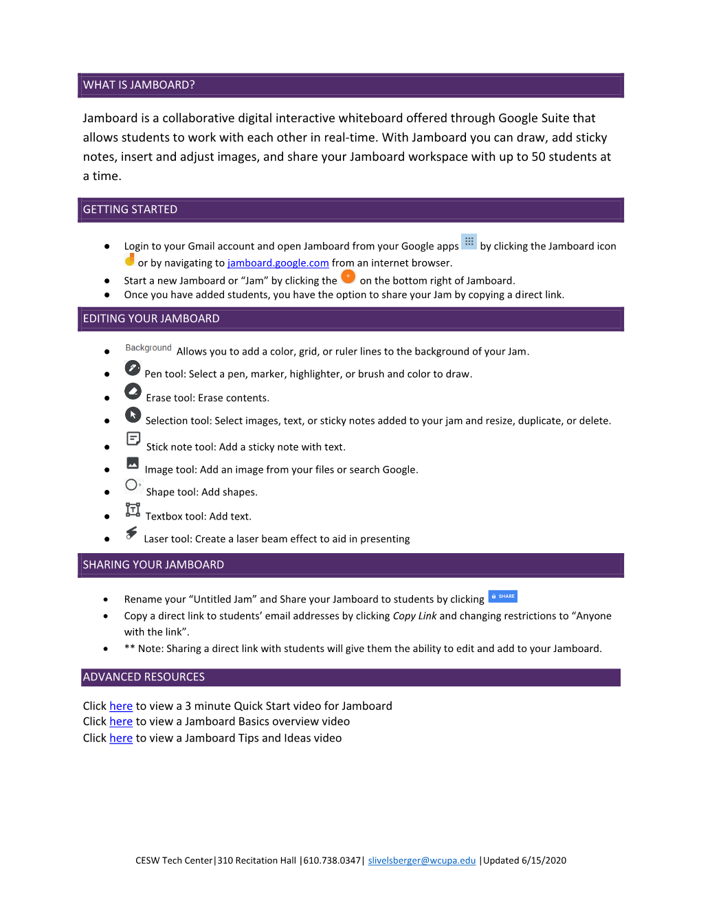 Jamboard Is a Collaborative Digital Interactive Whiteboard Offered Through Google Suite That Allows Students to Work with Each Other in Real-Time