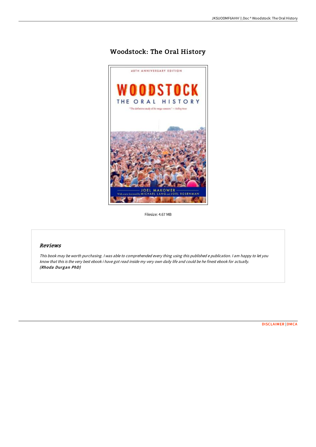 Download Book &lt; Woodstock: the Oral History