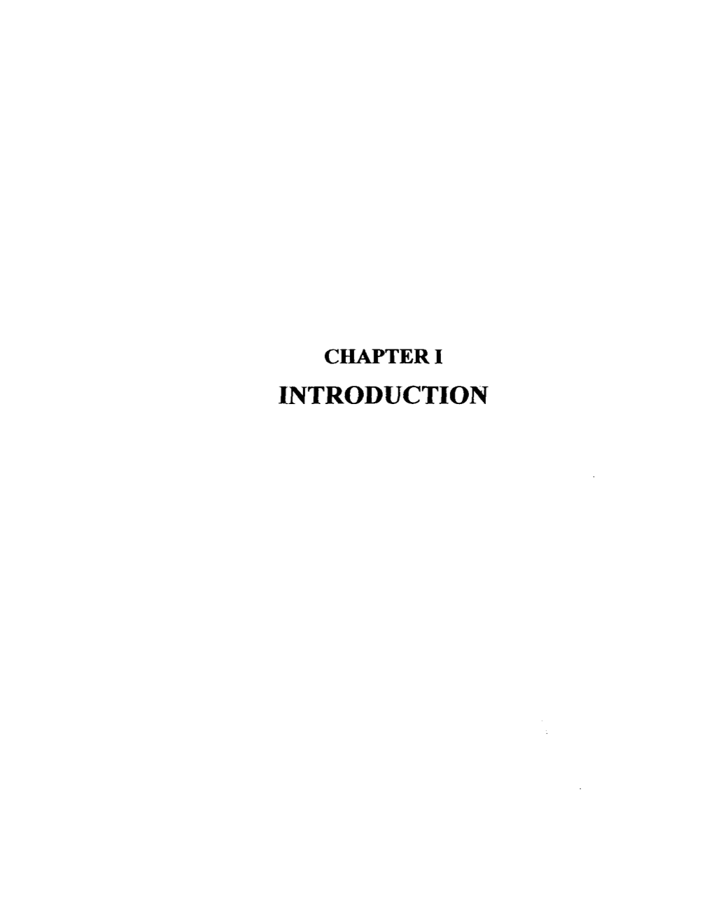 INTRODUCTION Contents of the Chapter