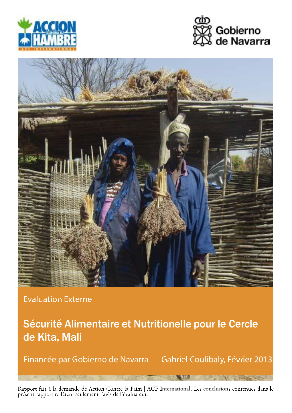 Sécurité Alimentaire Et Nutritionelle Pour Le Cercle De Kita, Mali