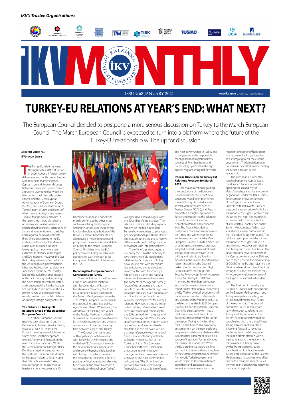 Turkey-Eu Relations at Year's End: What Next?