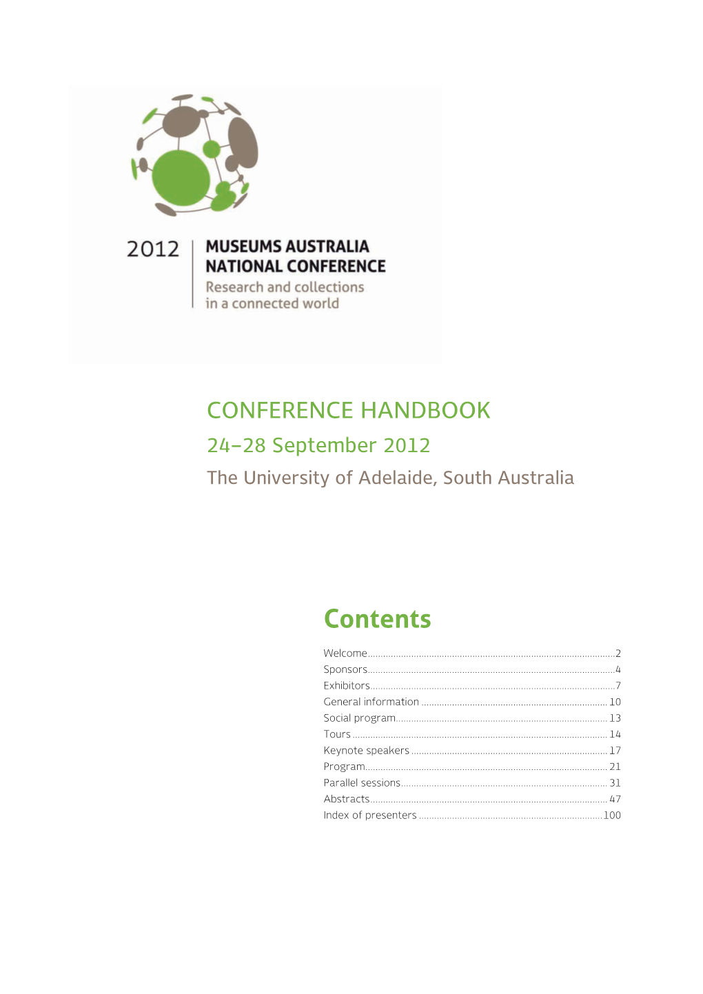 Conference Handbook and Program