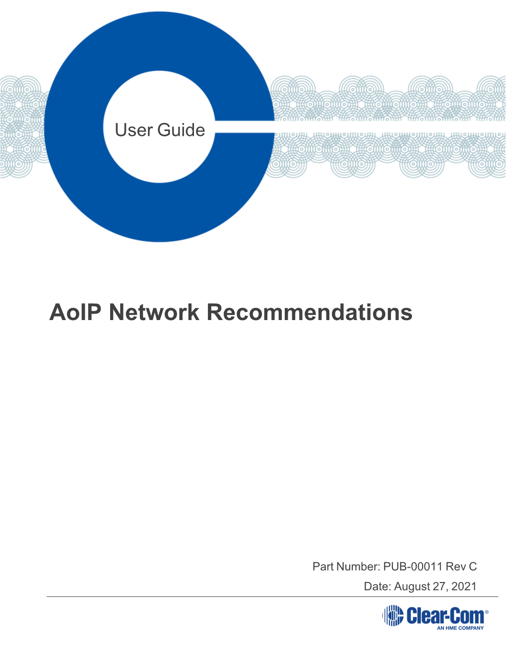 Clear-Com Aoip Network Recommendations Guide