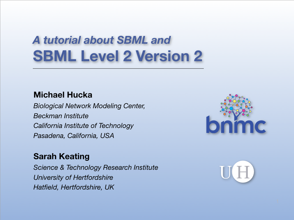 SBML Level 2 Version 2