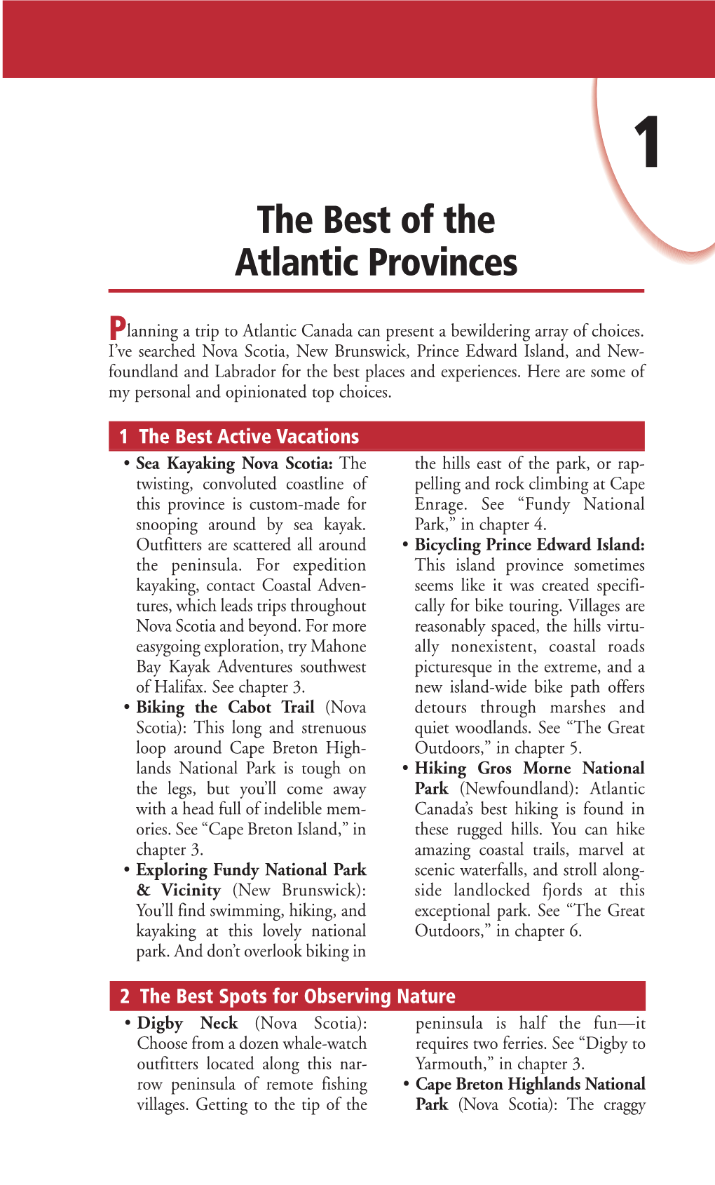 The Best of the Atlantic Provinces