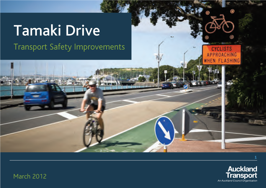 Tamaki Drive Transport Safety Improvements